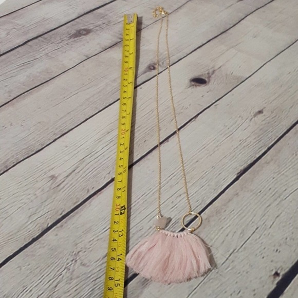 Pink handmade gold necklace - Picture 3 of 3